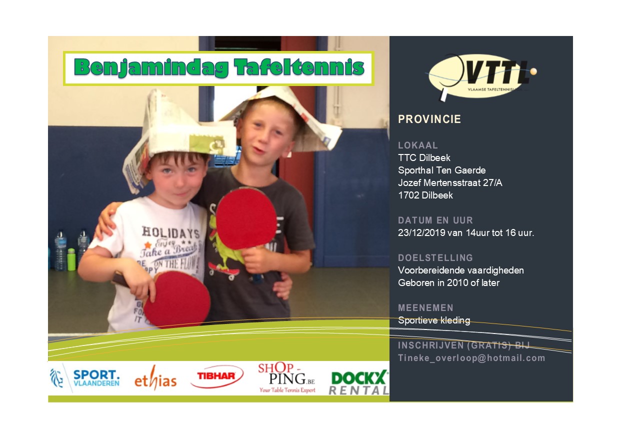 tafeltennis smash dilbeek