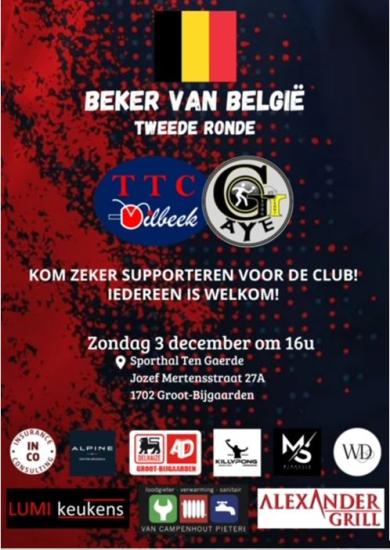 tafeltennis dilbeek
sporta vttl sportclub schepdaal groot-bijgaarden itterbeek