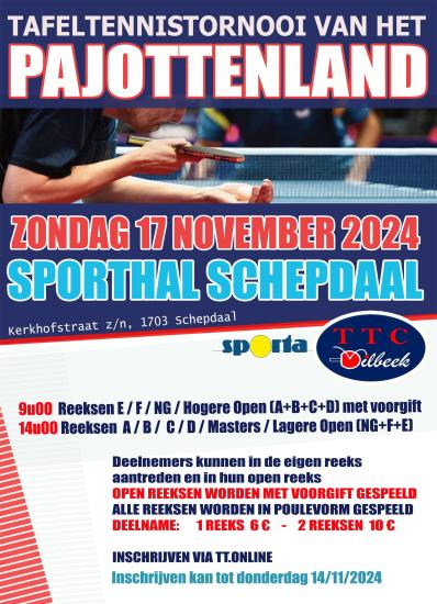 tafeltennis dilbeek
sporta vttl sportclub schepdaal groot-bijgaarden itterbeek